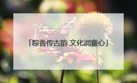 粽香传古韵 文化润童心